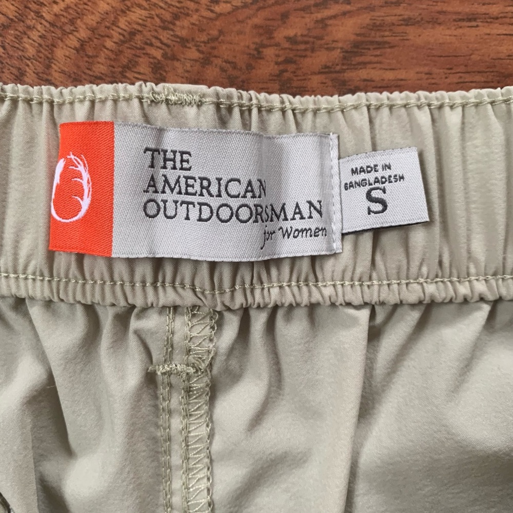 The American Outdoorsman Lightweight Nylon Cargo Shorts Women’s Small WPL 12902 - Picture 4 of 8